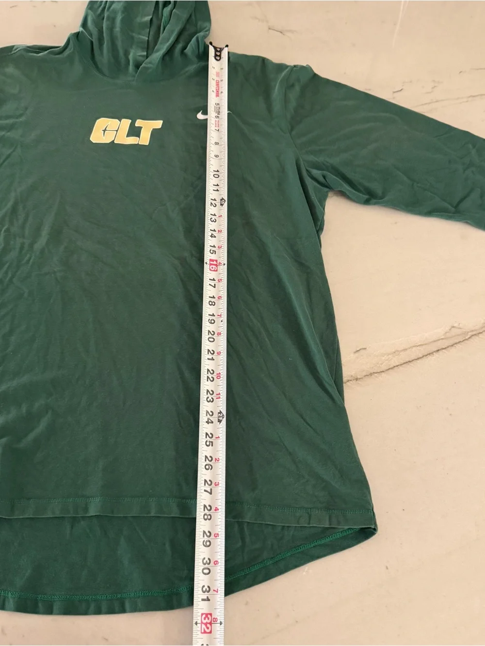 UNC Charlotte 49ers Hoodie Men Large Green Nike Dri Fit Lightweight Sweatshirt